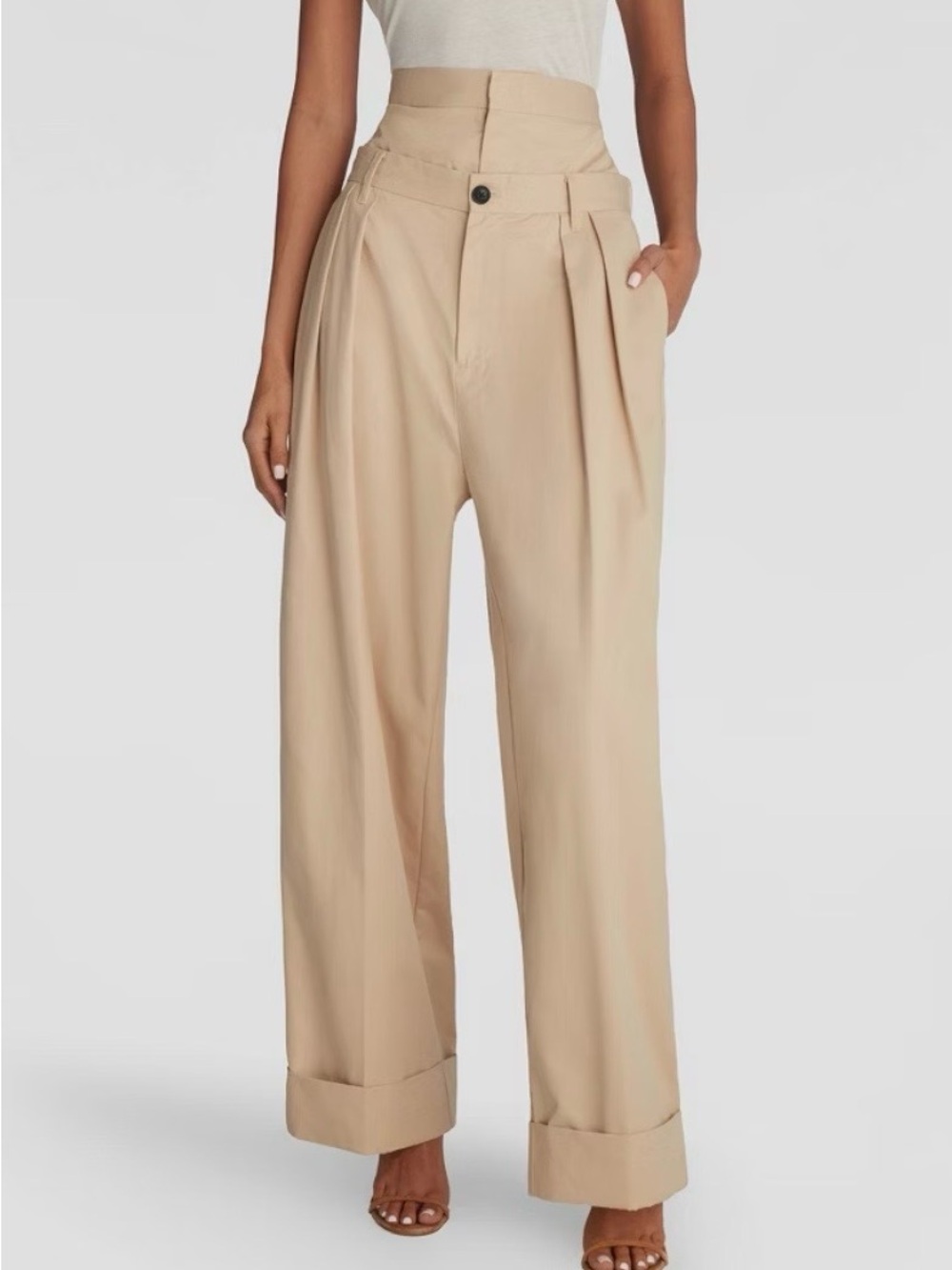 KBB by KAHLANA Women's Baggy Leg 'The Waist Curtain Trouser'